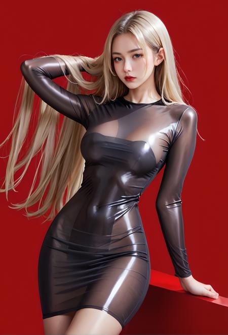 Silky tight dress top
